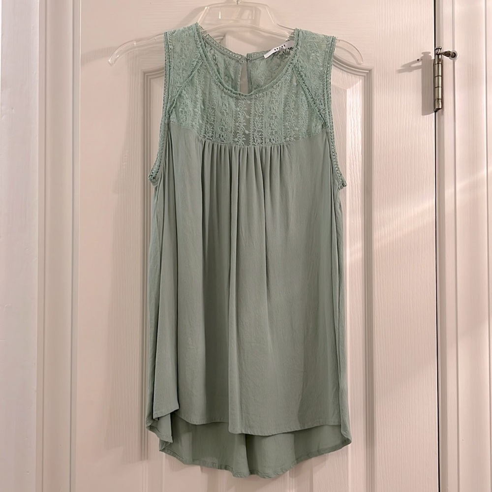 Sage green tunic top